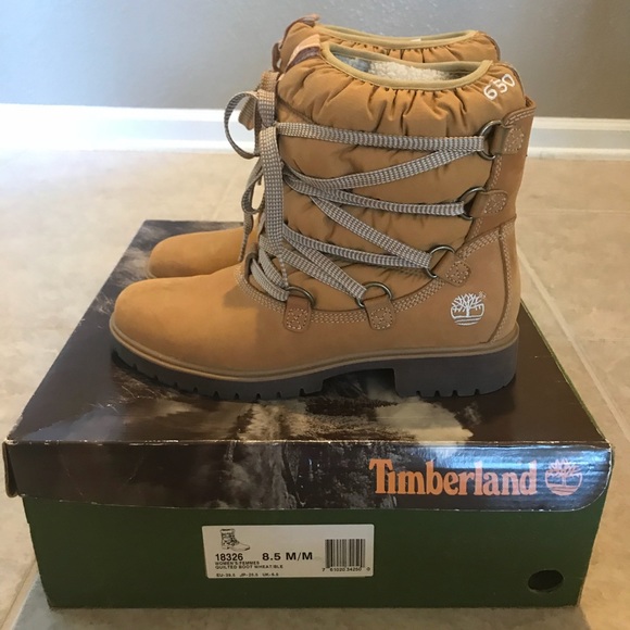 timberland quilted boots